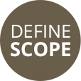 gray circle Define Scope